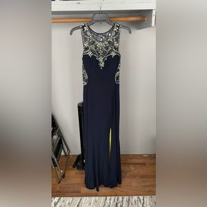 Dark Navy Blue Prom Dress OBO